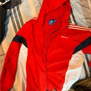 Adidas Red Mesh Jacket